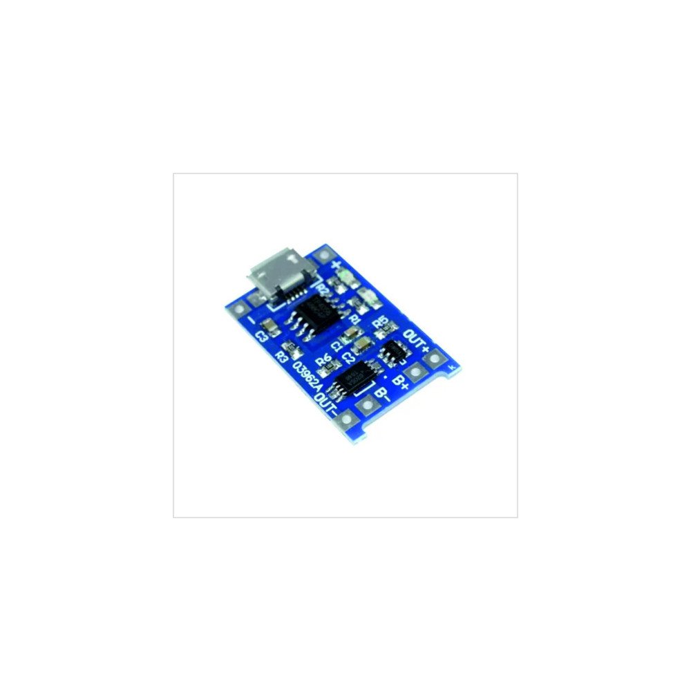 TP4056 1A Lipo Battery Charging Board Micro USB with current protection TP4056 1A Lipo Battery Charging Board Micro USB with current protection