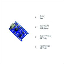 TP4056 1A Lipo Battery Charging Board Micro USB with current protection