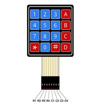 4X4 Membrane Switch Matrix Keypad