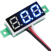 0.28" 0-100V 3 Wire DC Voltmeter Red