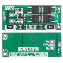 2 Series 20A 18650 PCM 7.4V