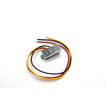 0.28" 0-100V 3 WIRE DC VOLTMETER YELLOW