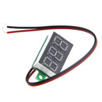 0.28" 3.5-30V 2 WIRE DC VOLTMETER RED