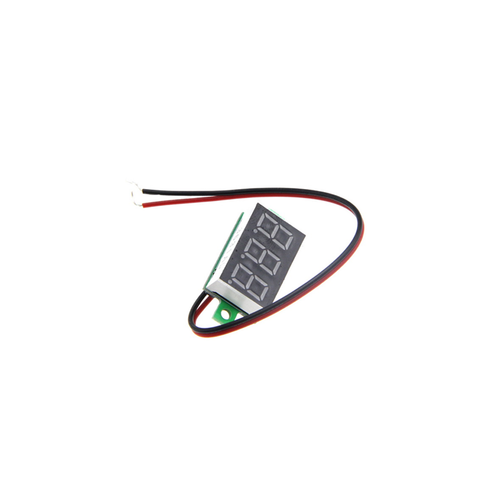0.28" 3.5-30V 2 WIRE DC VOLTMETER RED 0.28" 3.5-30V 2 WIRE DC VOLTMETER RED