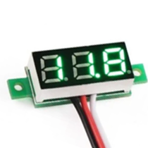 0.28" 3.5-30V 2 WIRE DC VOLTMETER GREEN