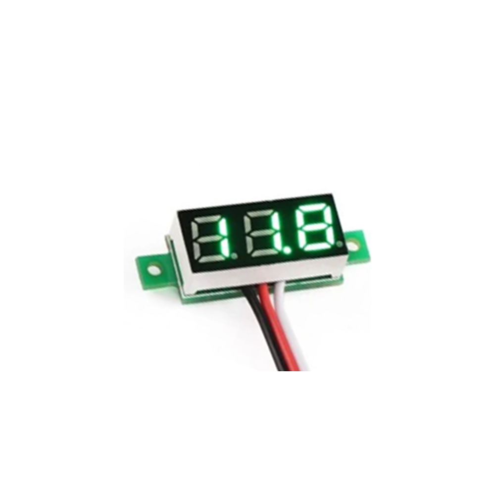 0.28" 3.5-30V 2 WIRE DC VOLTMETER GREEN 0.28" 3.5-30V 2 WIRE DC VOLTMETER GREEN