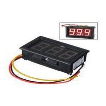 Three Wire LED Display Digital DC Voltmeter-RED