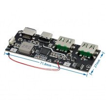 2 USB MICRO/ C TYPE POWER BANK MODULE WITH NTC