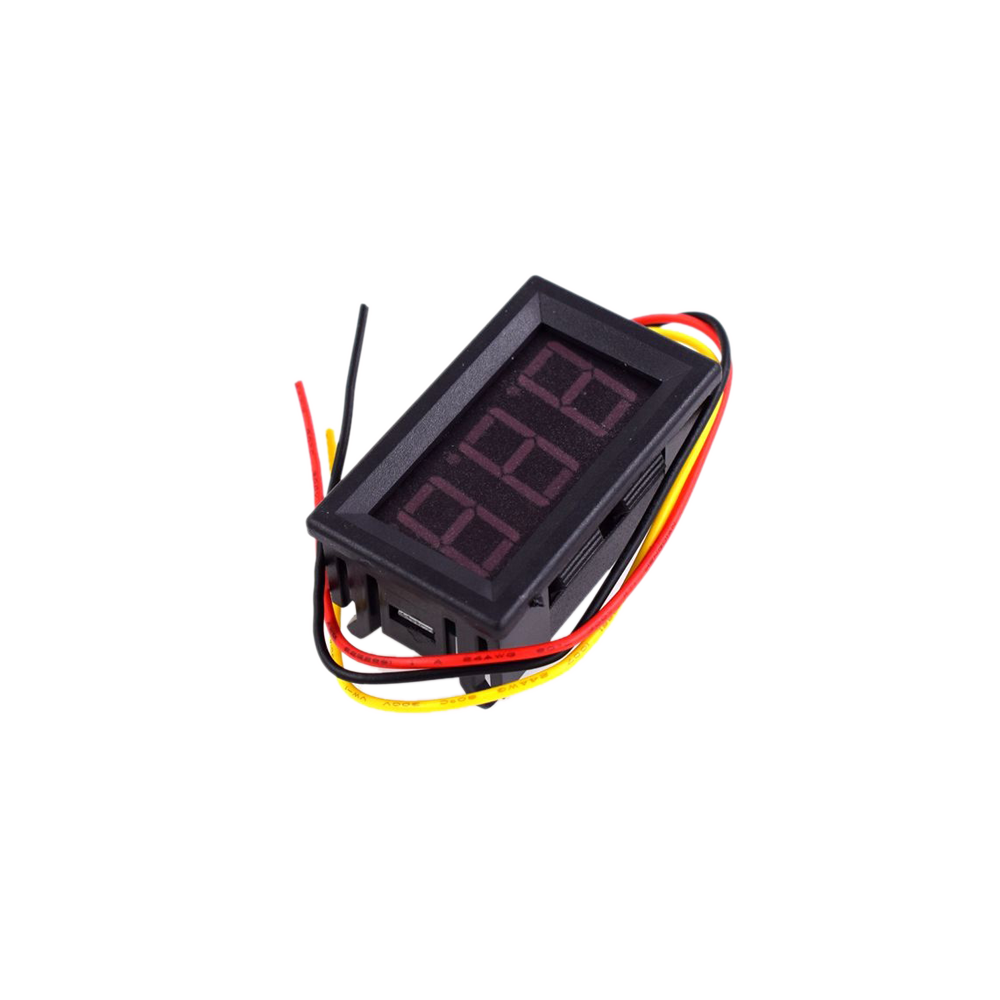 0.56inch DC 0-100V Three Wire LCD Light Digital Voltmeter Red 0.56inch DC 0-100V Three Wire LCD Light Digital Voltmeter Red