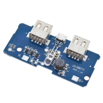 Dual Micro USB 3.7v to 5V 2A Mobile Power Bank DIY 18650 Lithium Battery Charger PCB Board Boost Step Up Module With Led