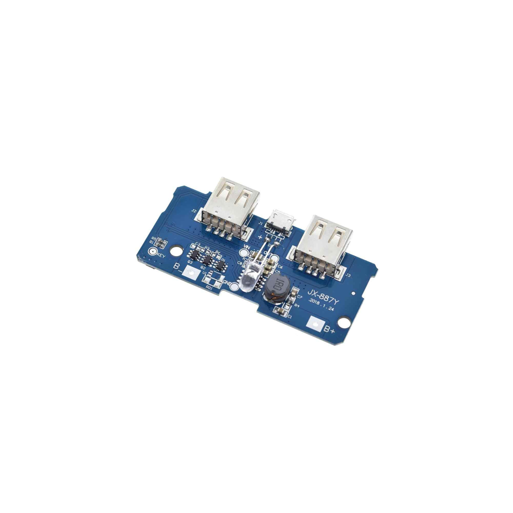 Dual Micro USB 3.7v to 5V 2A Mobile Power Bank DIY 18650 Lithium Battery Charger PCB Board Boost Step Up Module With Led Dual Micro USB 3.7v to 5V 2A Mobile Power Bank DIY 18650 Lithium Battery Charger PCB Board Boost Step Up Module With Led