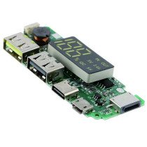 USB 5V 2.4A LEDDUAL MICRO/TYPE-C FOR 18650 CELL