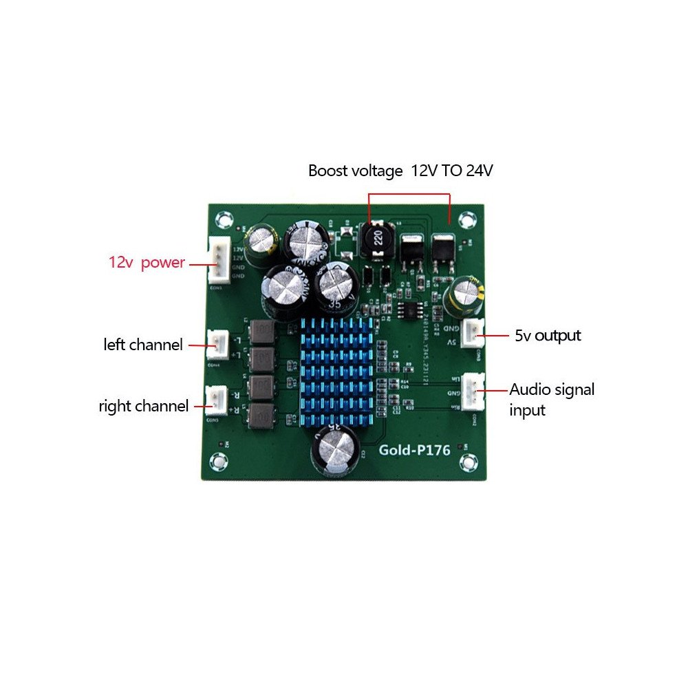 2CH*50W POWER AMP 12-24V TPA3116 2CH*50W POWER AMP 12-24V TPA3116