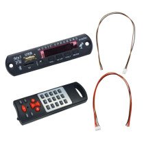 5V Bluetooth FM/USB/AUX/Mic/Card MP3 Stereo Audio Player Decoder Module with Remote for Amplifier & IC
