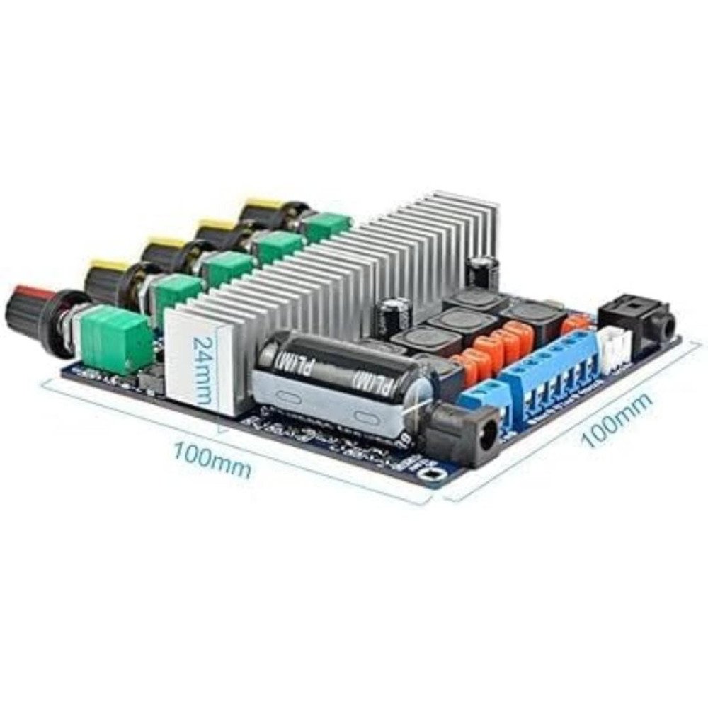 TPA-3169B DC-12V-24V 2.1 Channel Stereo Subwoofer Amplifier Board 2 x 50W +100W BT Audio Amplifiers Board with subwoofer