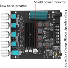 2.1 Sub Woofer AMP Board 50W 2ch Bluetooth+AUX