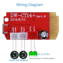 Bluetooth 4.2F 5W+5W Stereo Ad Amp Module