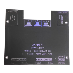 ZKMT21 / 2.1 Sub Woofer AMP Board 50W 2ch Bluetooth+AUX