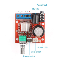 Digital Power AMP Board 2 X 10W Double CH ST