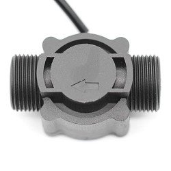 Water Flow Sensor (Sea) FS300A Flowmeter G3/4 1-60L/min 3.5-12V Black
