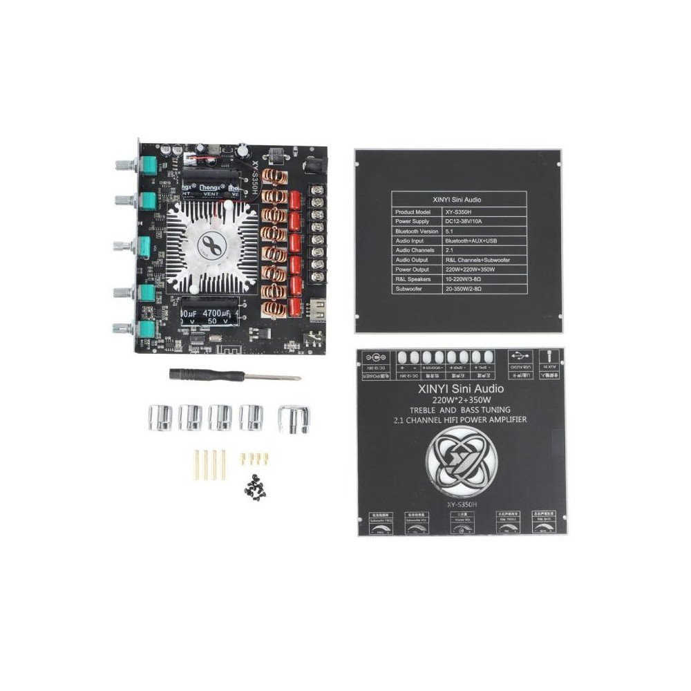 2.1CH BLT POWER AMP BOARD WOOFER 220WX2 +350W 2.1CH BLT POWER AMP BOARD WOOFER 220WX2 +350W