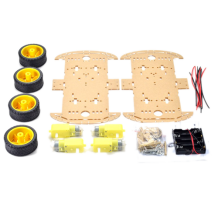 4W Transparent Robot Smart Car Chassis