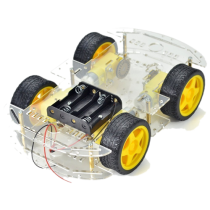 4W Transparent Robot Smart Car Chassis
