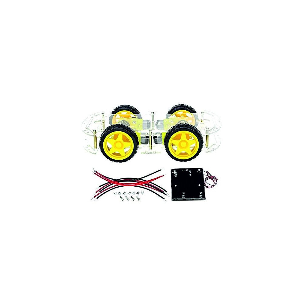 2W Transparent Robot Smart Car Chassis