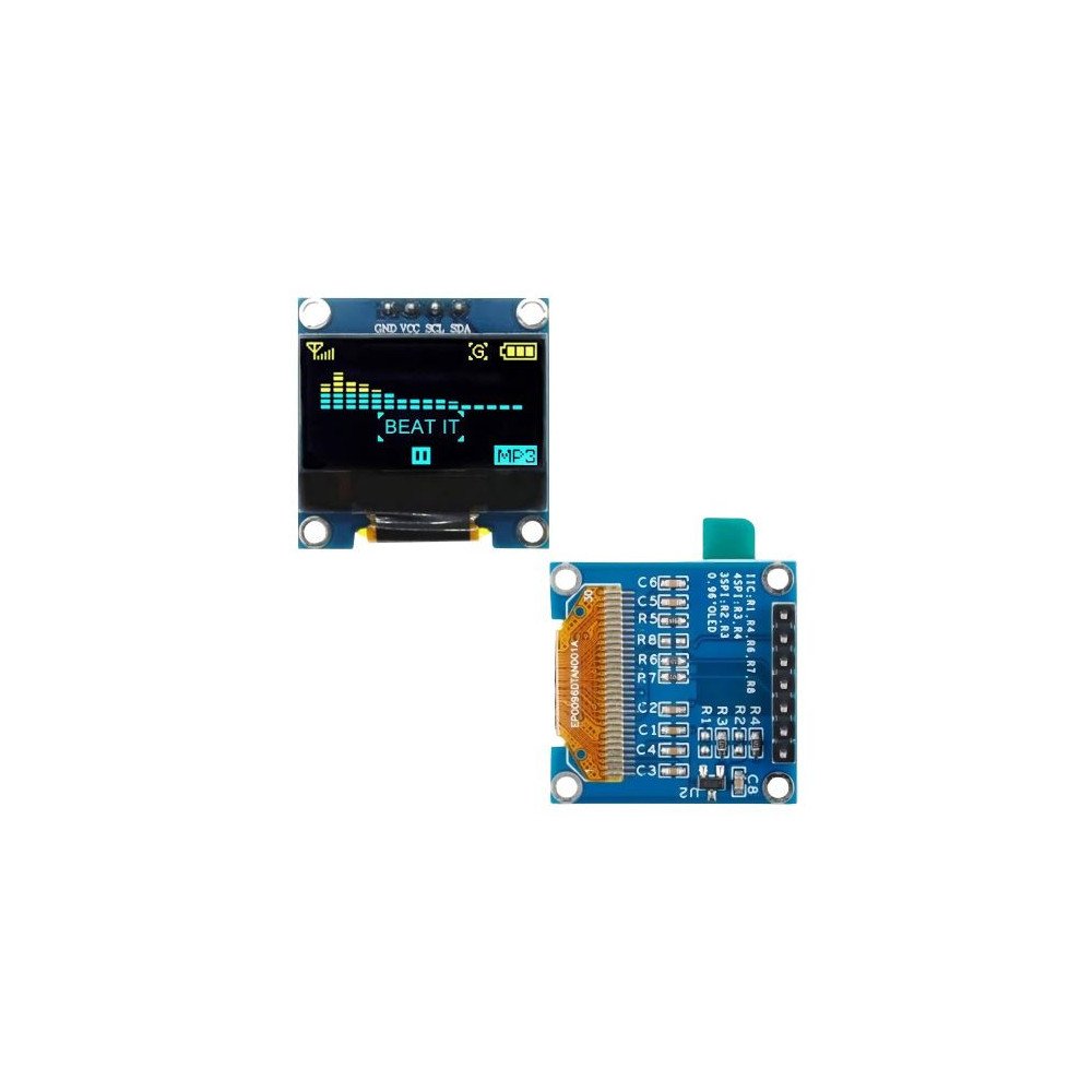 0.96" 12C IIC OLED LCD MODULE 4PIN (GND VCC) WHITE 0.96" 12C IIC OLED LCD MODULE 4PIN (GND VCC) WHITE