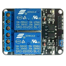 2 Channel Relay Module 5V with Light Coupling