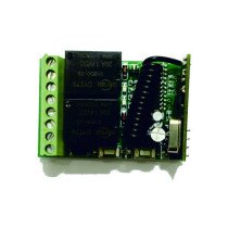 REMOTE PCB 2 RELAY 12V 433MHZ