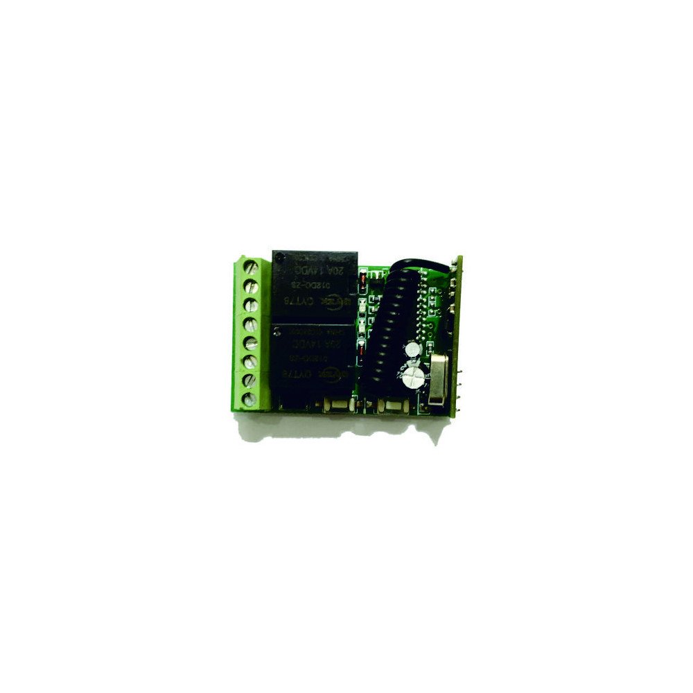 REMOTE PCB 2 RELAY 12V 433MHZ REMOTE PCB 2 RELAY 12V 433MHZ