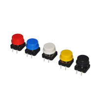 25 PC "12X12X7.3" TACT SWITCH KITS CAPS